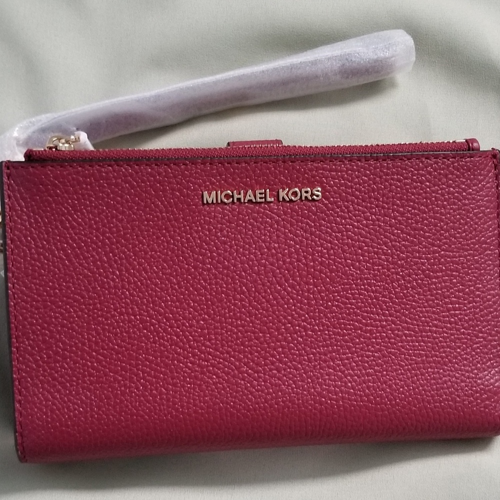 Michael Kors Adele Leather Smartphone Wristlet